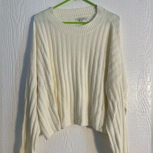 American Eagle Outfitters Sweater Boxy Dolman Long sleeve Cream Size XL